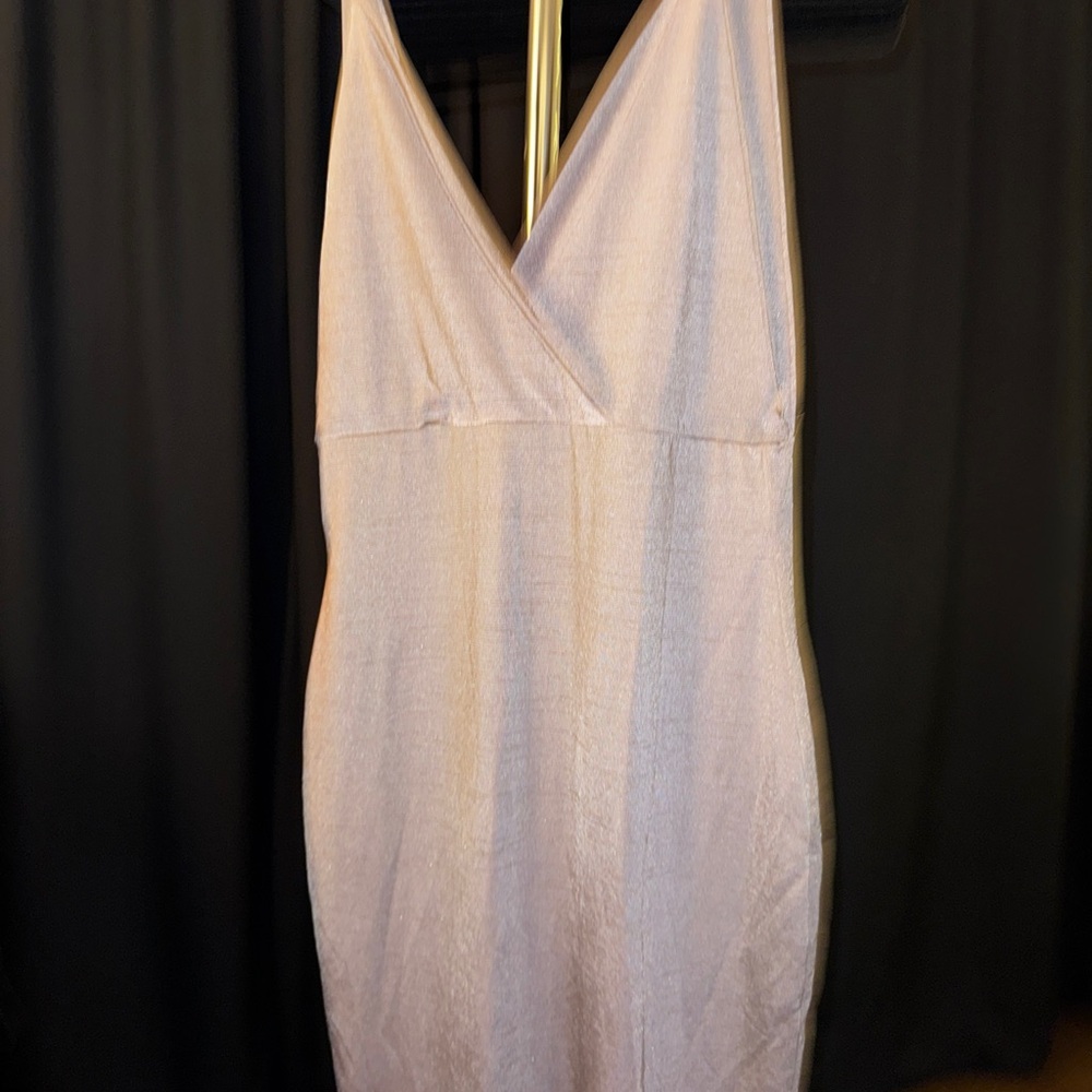Boohoo mauve dress